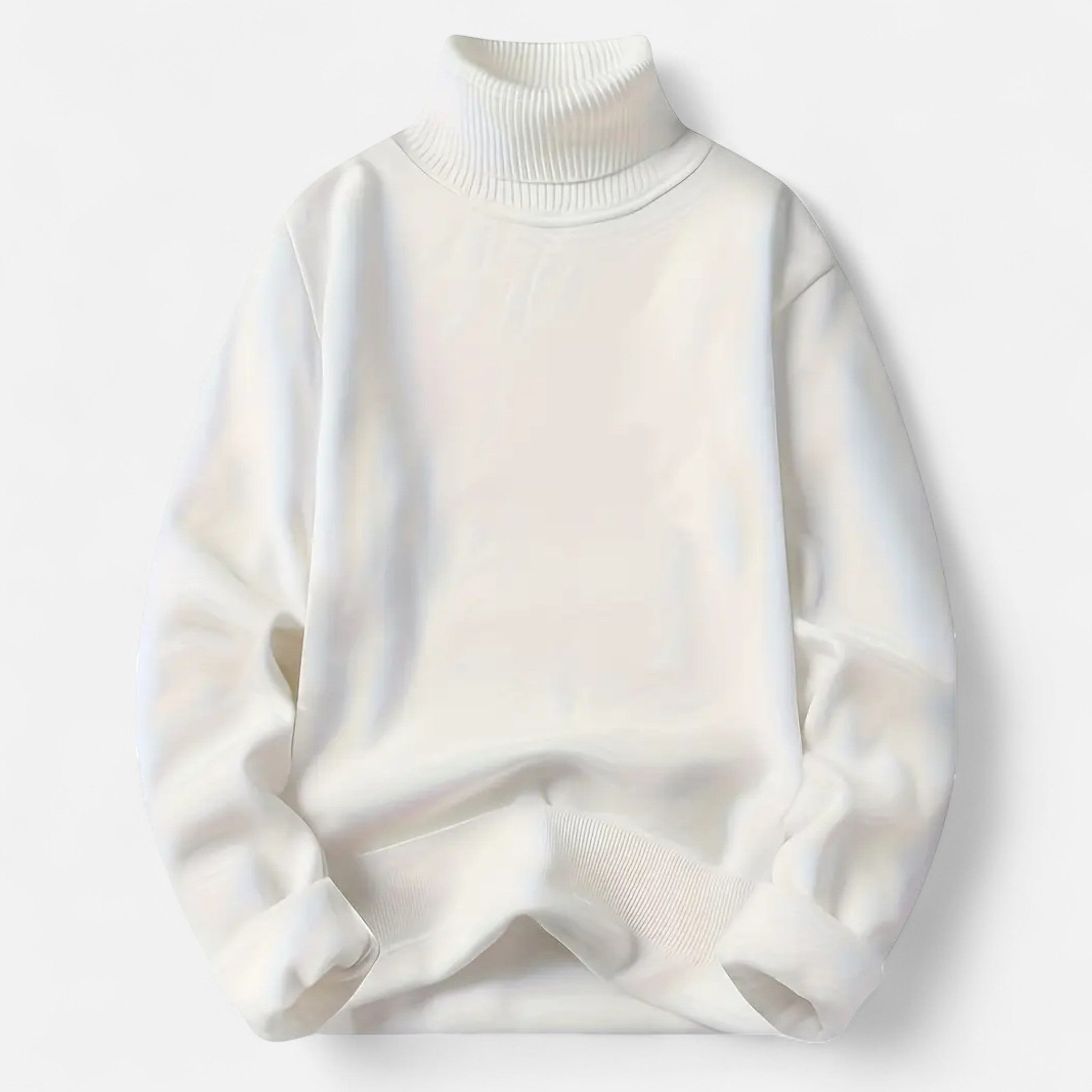 Old Fortune | Męski Sweter z Okrągłym Dekoltem – Fleece na Zimę