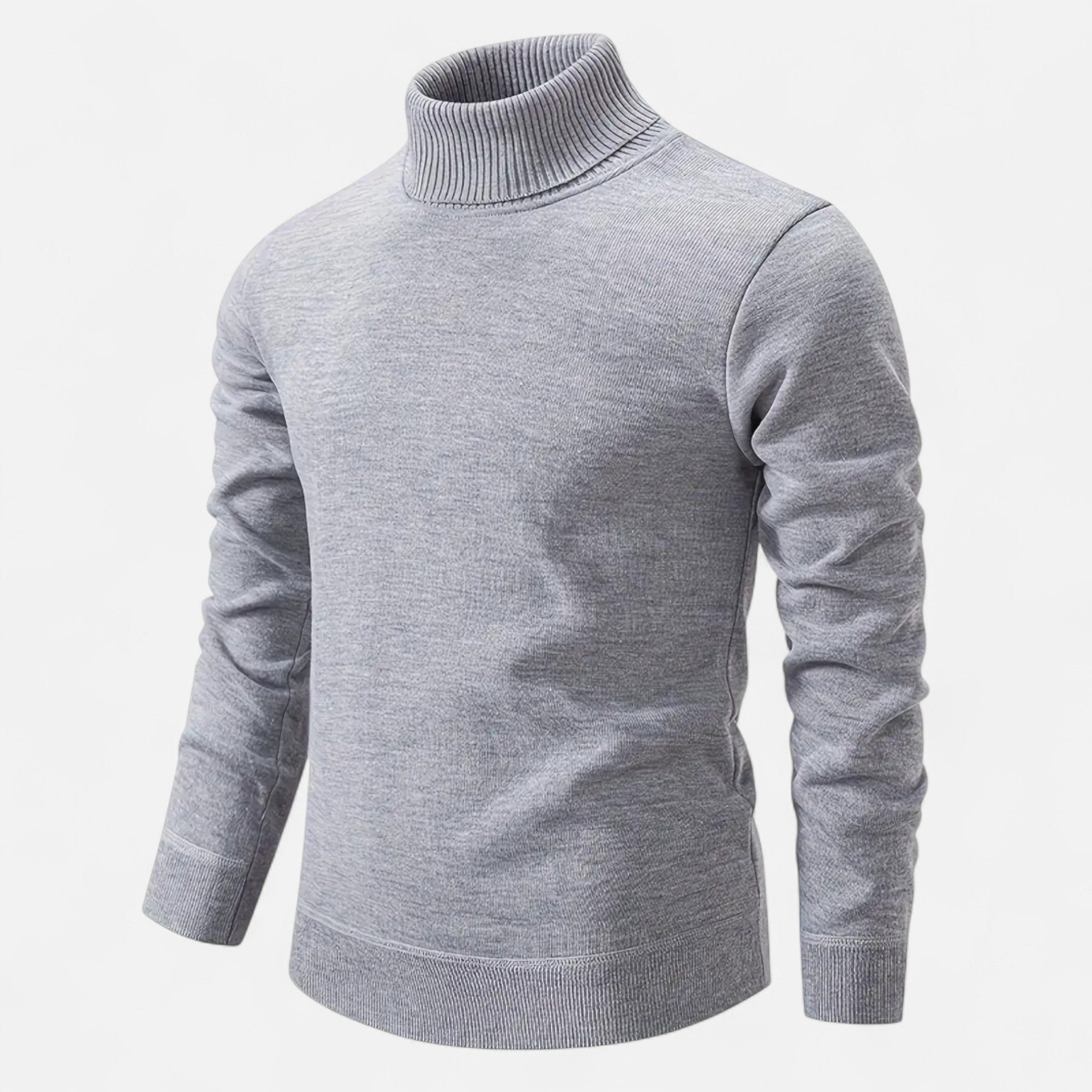 Old Fortune | Męski Sweter z Okrągłym Dekoltem – Fleece na Zimę