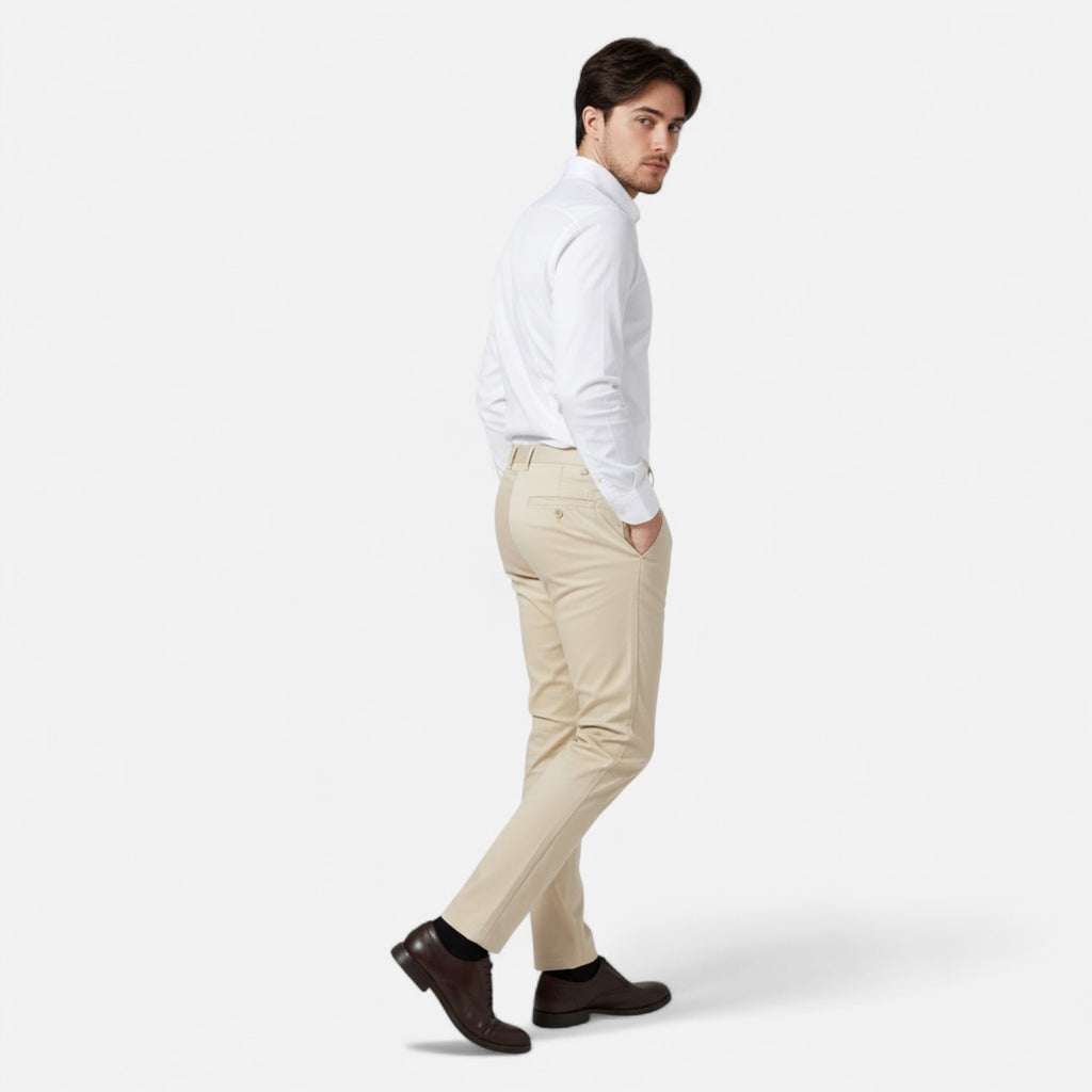 Old Fortune | Męskie Spodnie Casual – Klasyczny Regular Fit