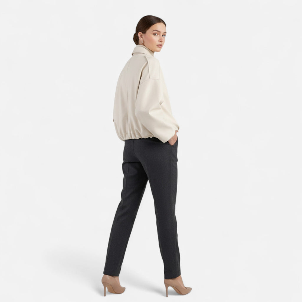 Old Fortune | Damska Kurtka Zamszowa – Vintage Bomber Elegancja