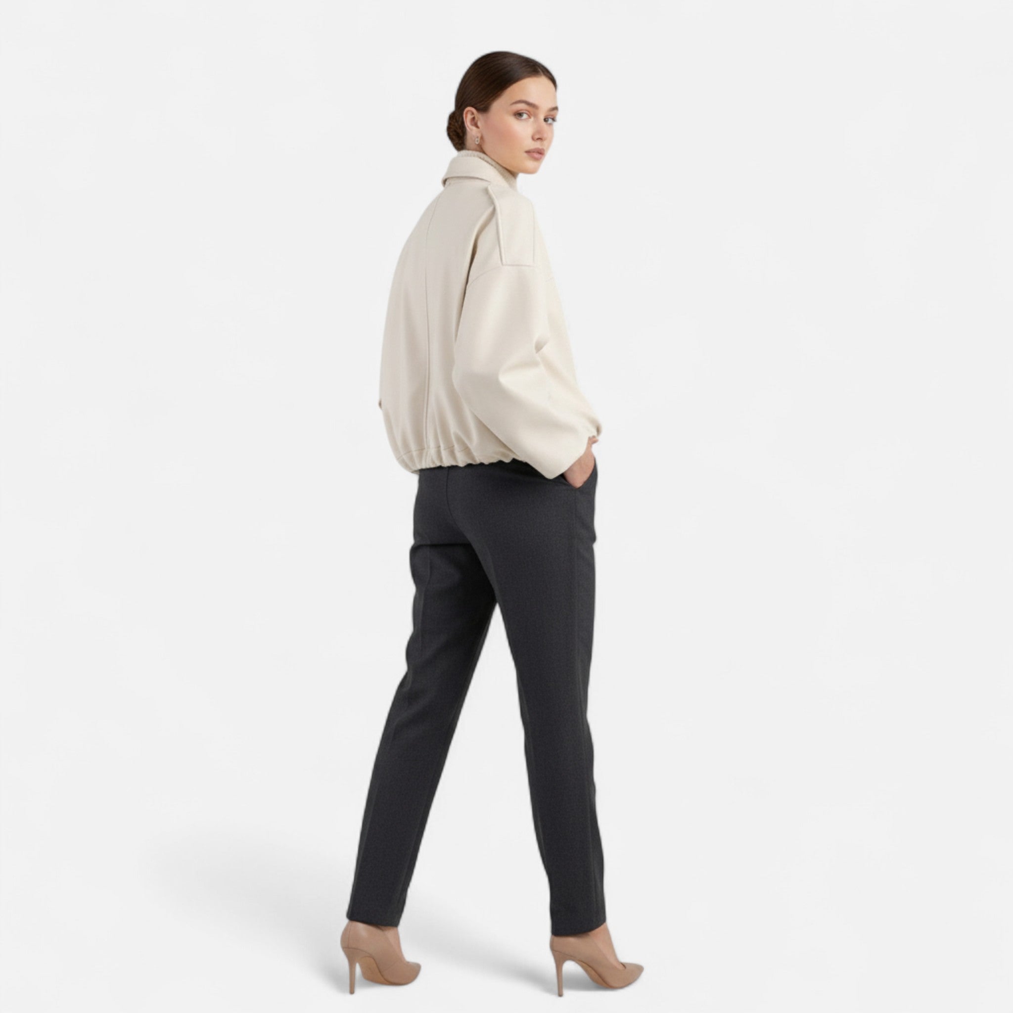 Old Fortune | Damska Kurtka Zamszowa – Vintage Bomber Elegancja