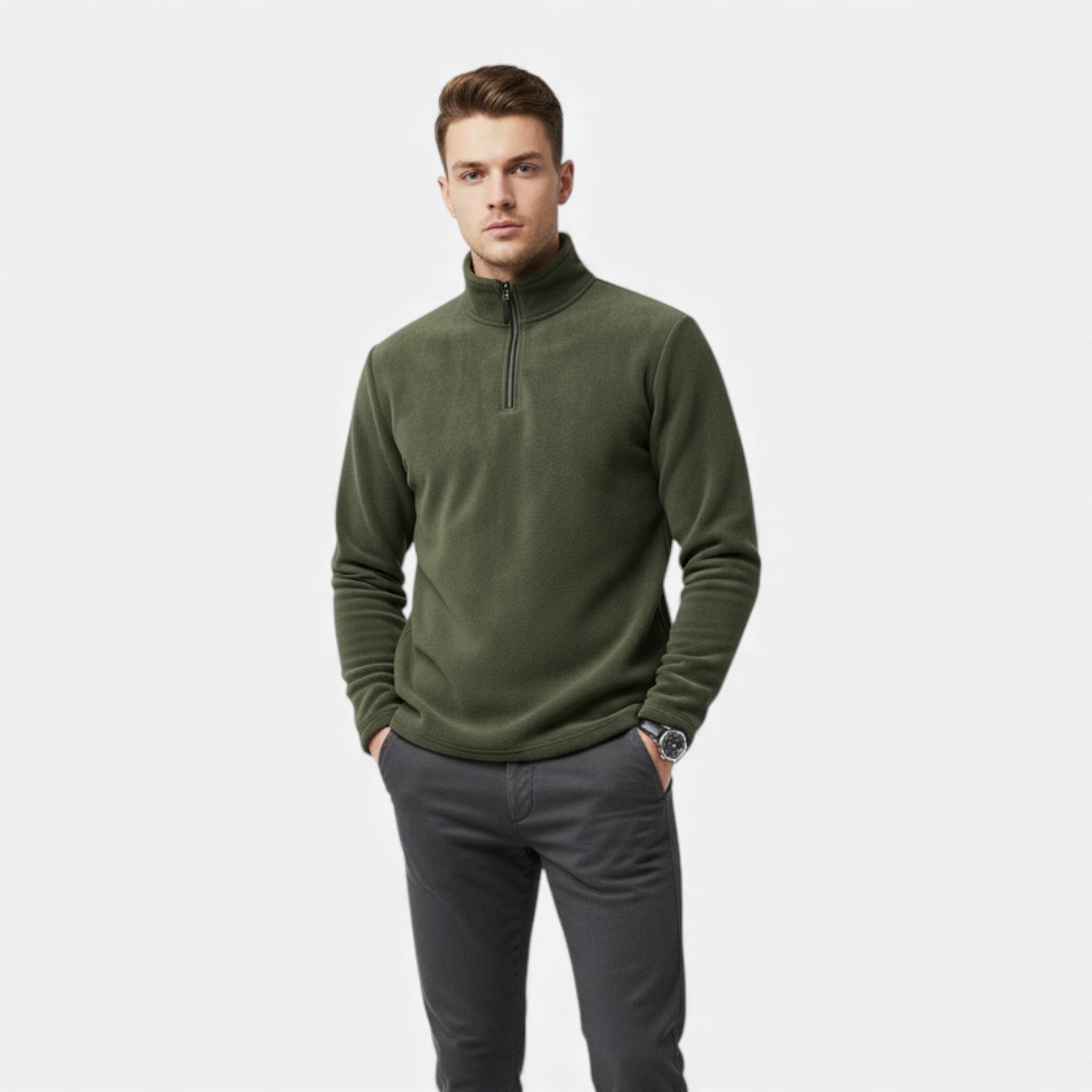 Old Fortune | Męski Sweter Fleece Half-Zip