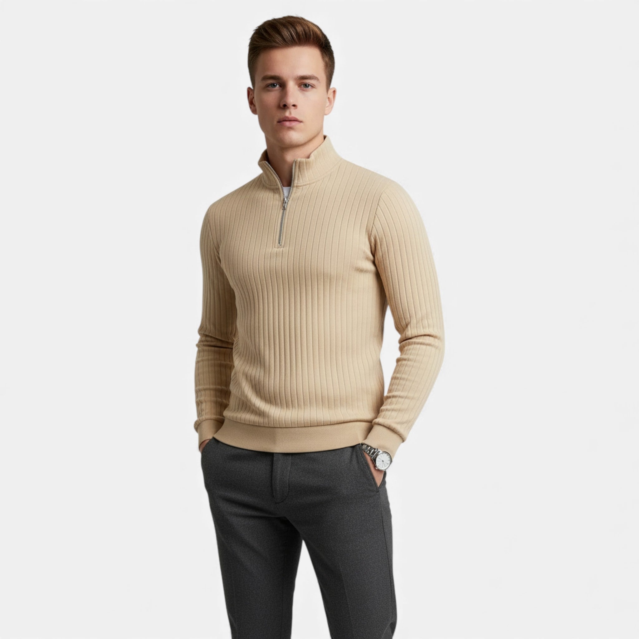 Old Fortune | Męski Sweter Half-Zip Heritage