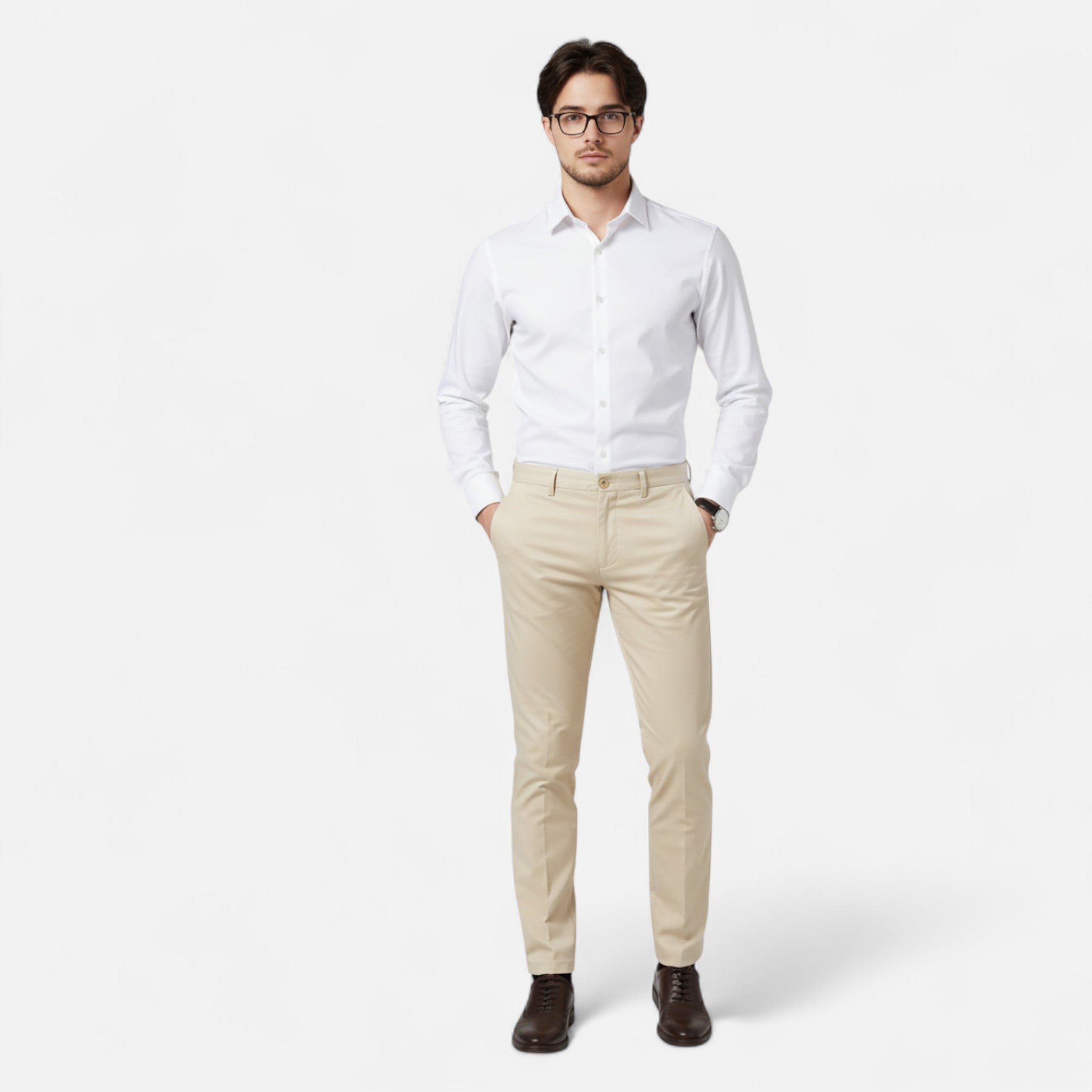 Old Fortune | Męskie Spodnie Casual – Klasyczny Regular Fit