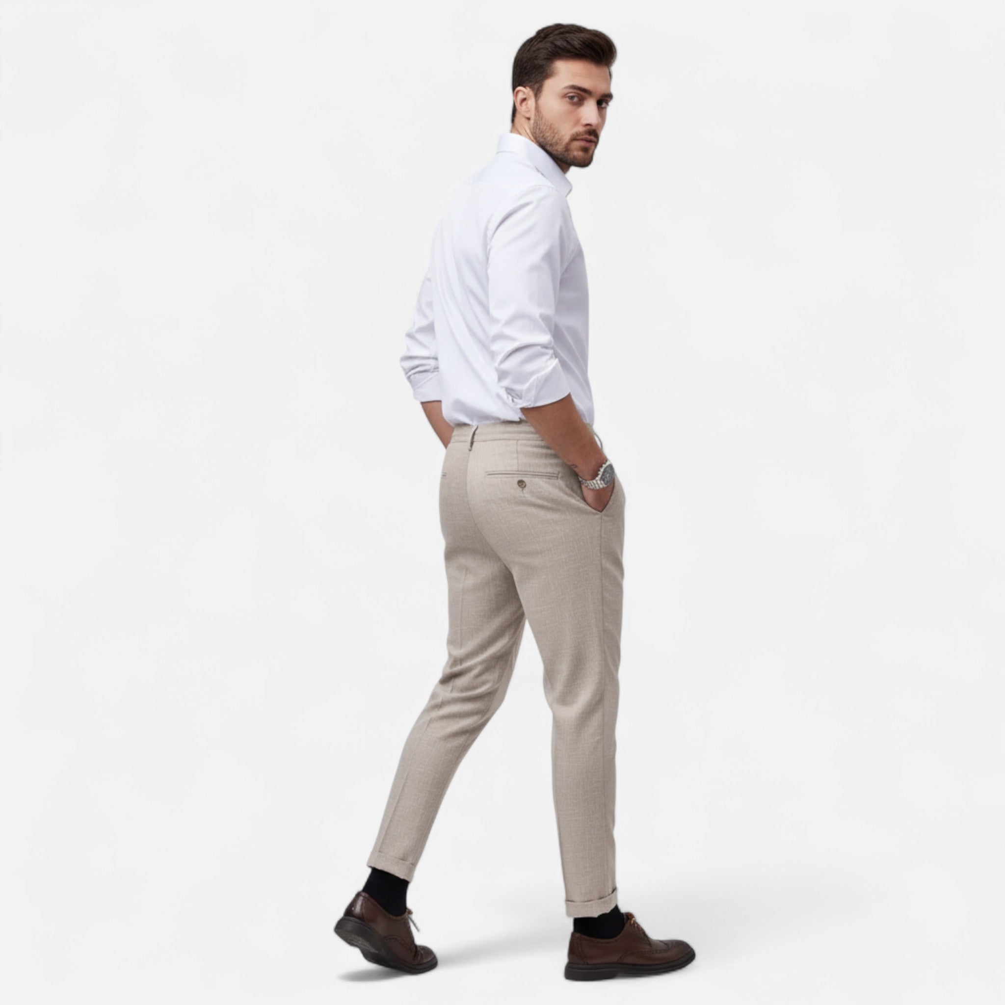 Old Fortune | Męskie Spodnie Casual – Elastyczny Pas i Komfort