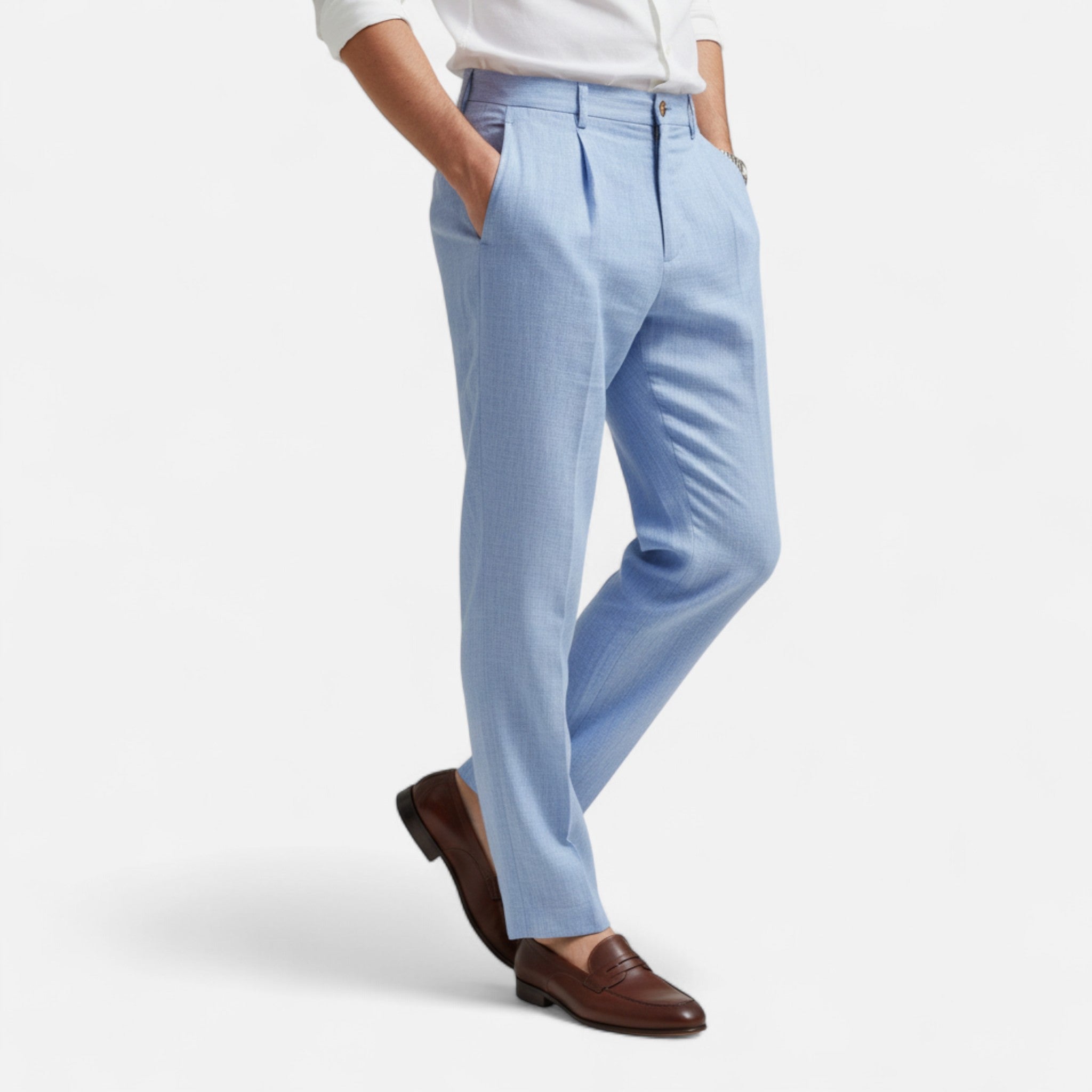 Old Fortune | Męskie Spodnie – Luksusowy Len w Klasycznym Stylu