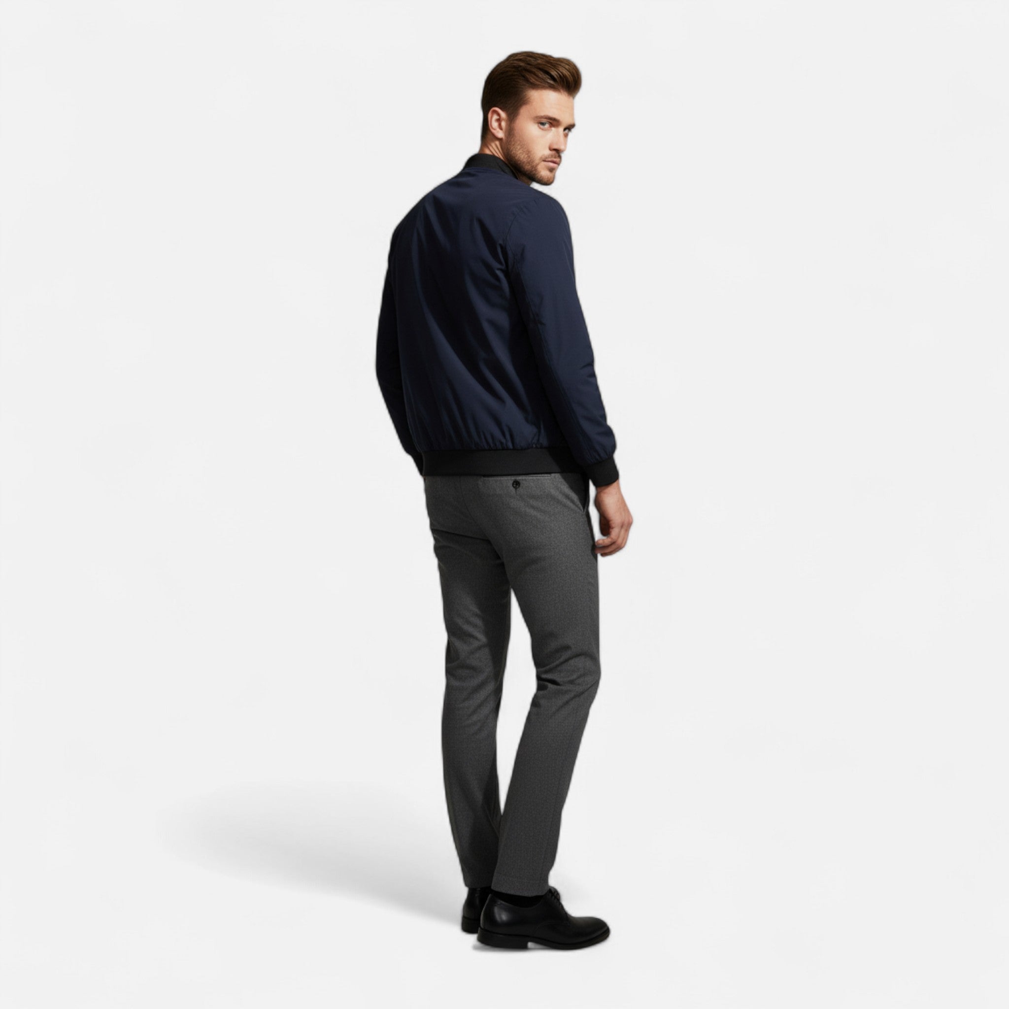 Old Fortune | Lekka męska kurtka pilotka o casualowej elegancji