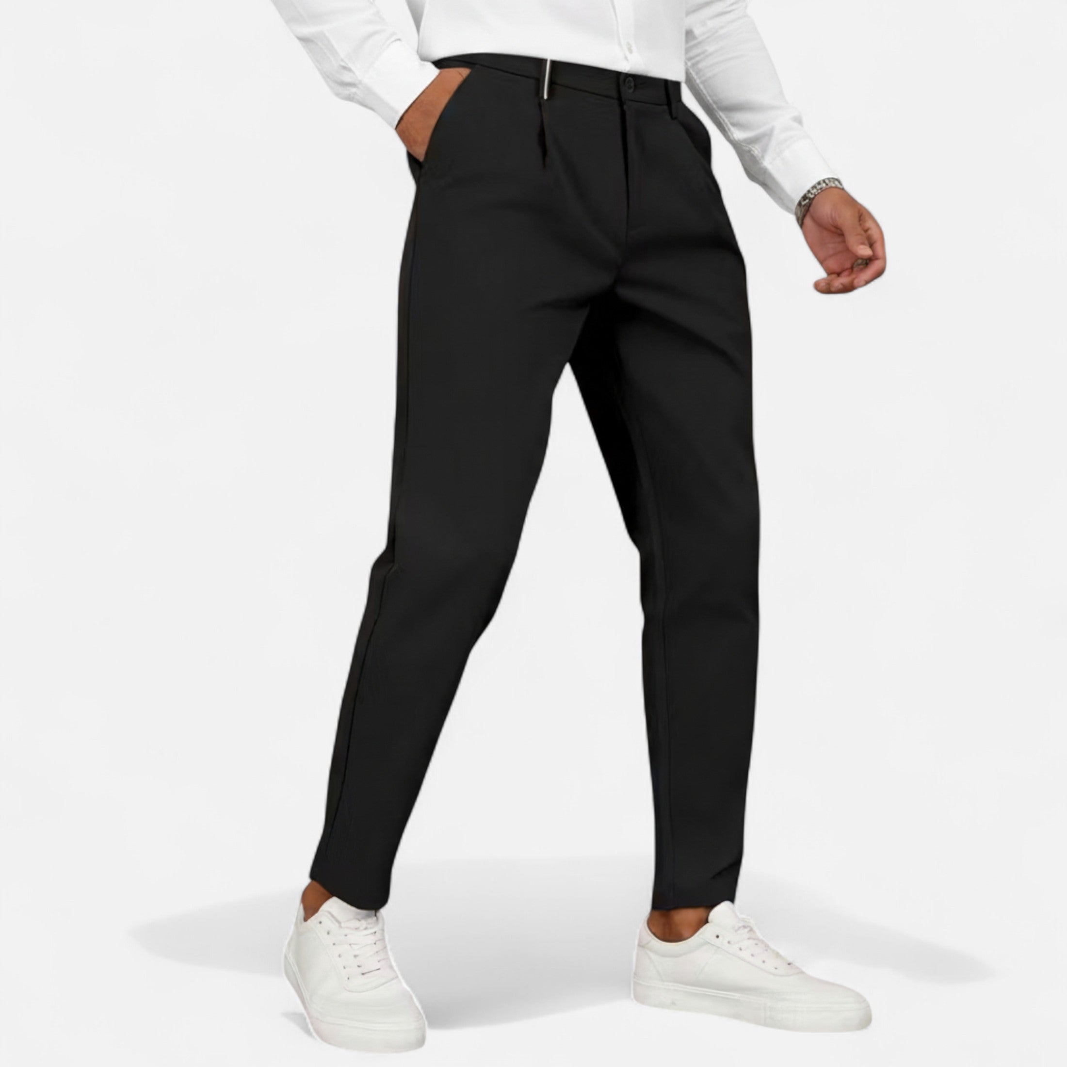 Old Fortune | Męskie Spodnie – Klasyczne Business Casual Regular Fit