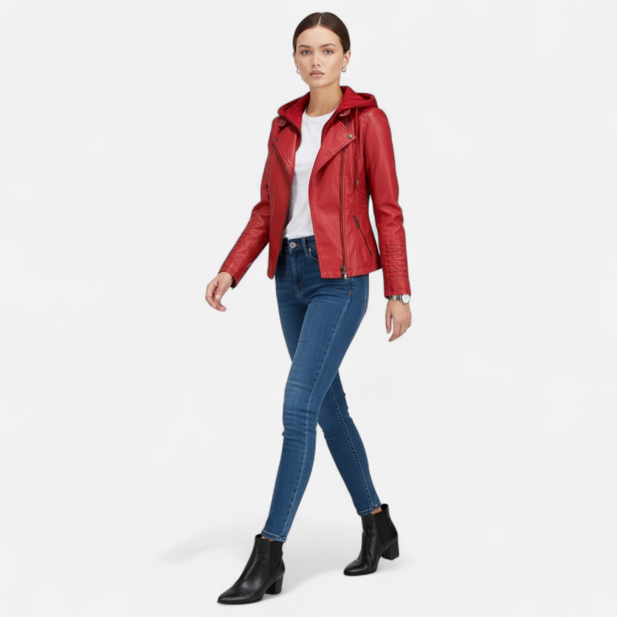 Old Fortune | Damska Kurtka z Odpinanym Kapturem – Casualowy Zestaw Dwuczęściowy