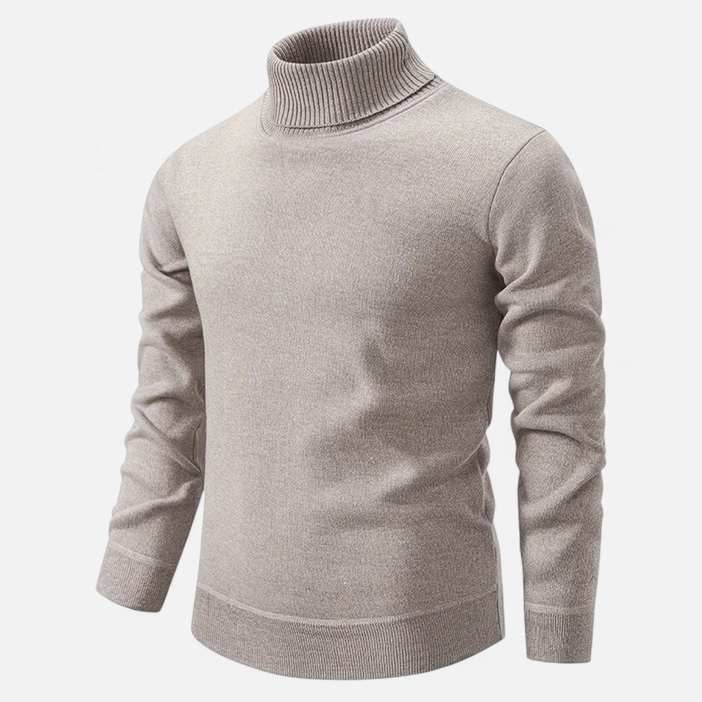 Old Fortune | Męski Sweter z Okrągłym Dekoltem – Fleece na Zimę
