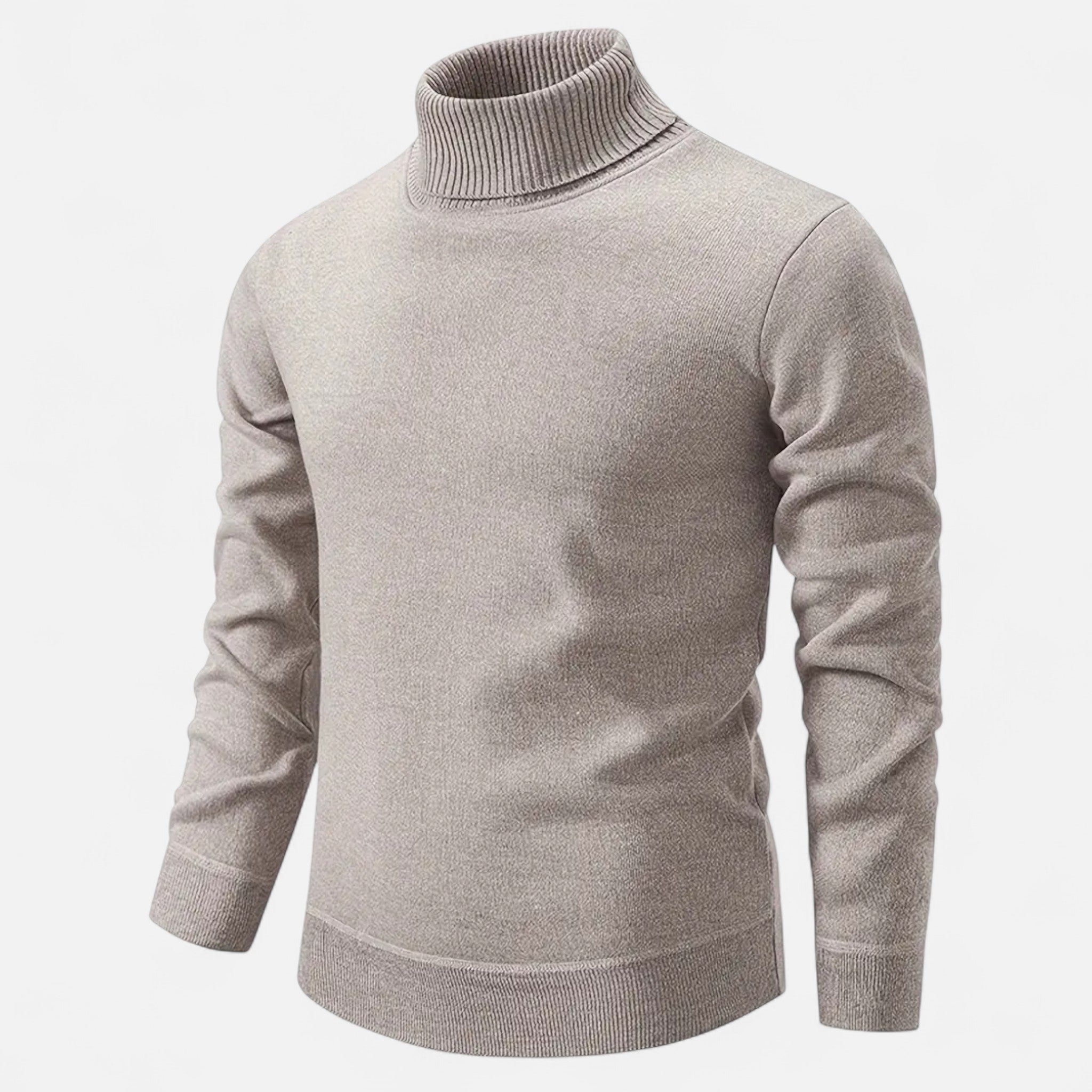 Old Fortune | Męski Sweter z Okrągłym Dekoltem – Fleece na Zimę