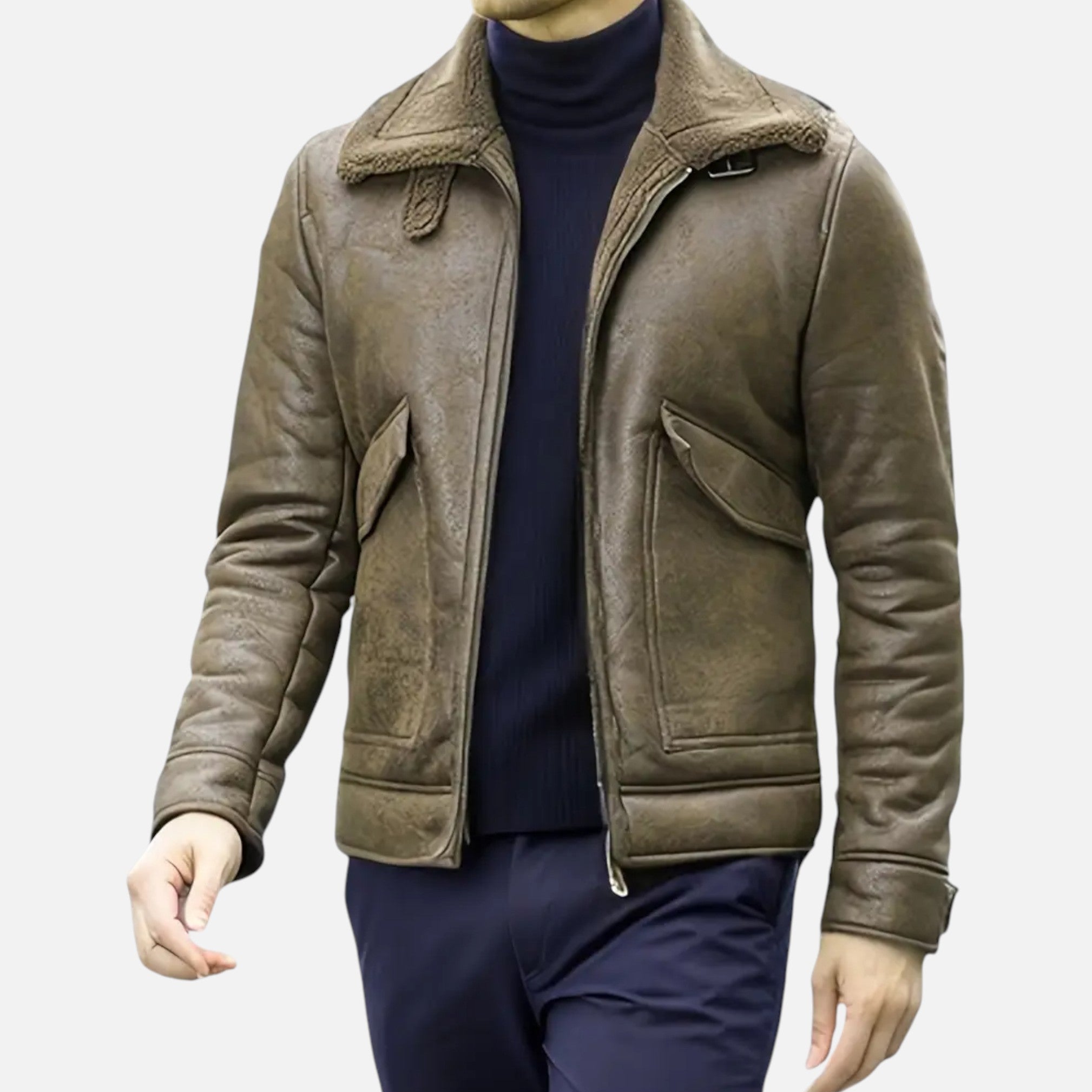 Old Fortune | Męska Kurtka Casual Matowa Elegancja