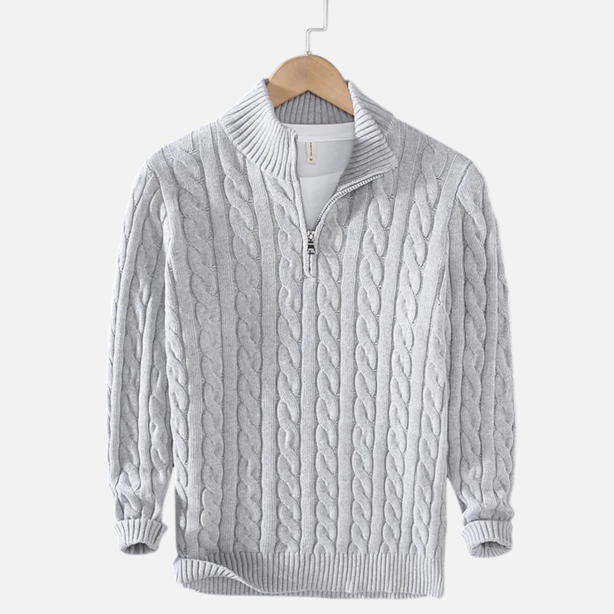 Old Fortune | Męski Sweter z Półgolfem – Bawełna 100%